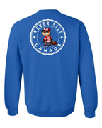 Never 51st Beaver Left Chest and Back Crewneck - Unisex