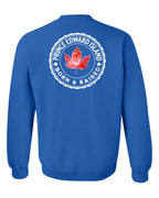 Born and Raised Prince Edward Island Left Chest and Back Crewneck - Unisex