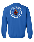 Plaid to the Bone Beaver Left Chest and Back Crewneck - Unisex
