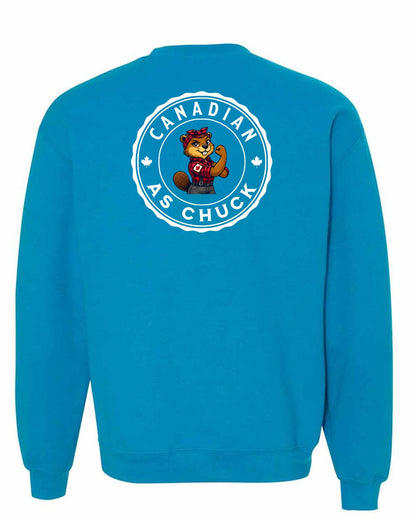 CDN as Chuck Rosie Flex Left Chest and Back Crewneck - Gildan Canada (sewn Internationally)