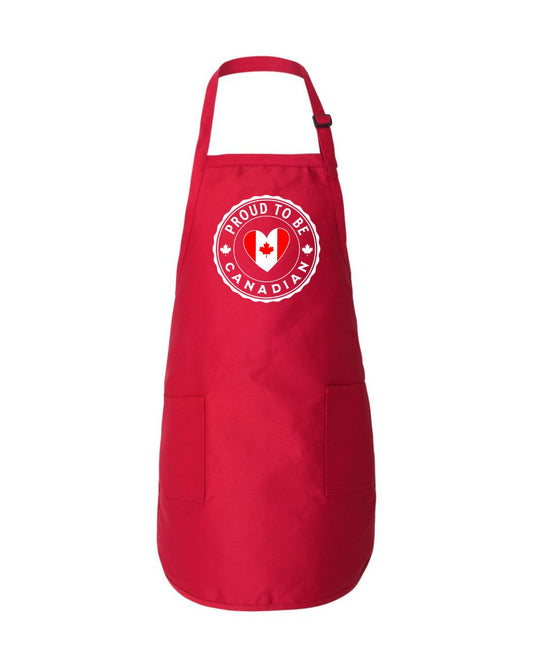 Proud to be Canadian Heart Flag Apron