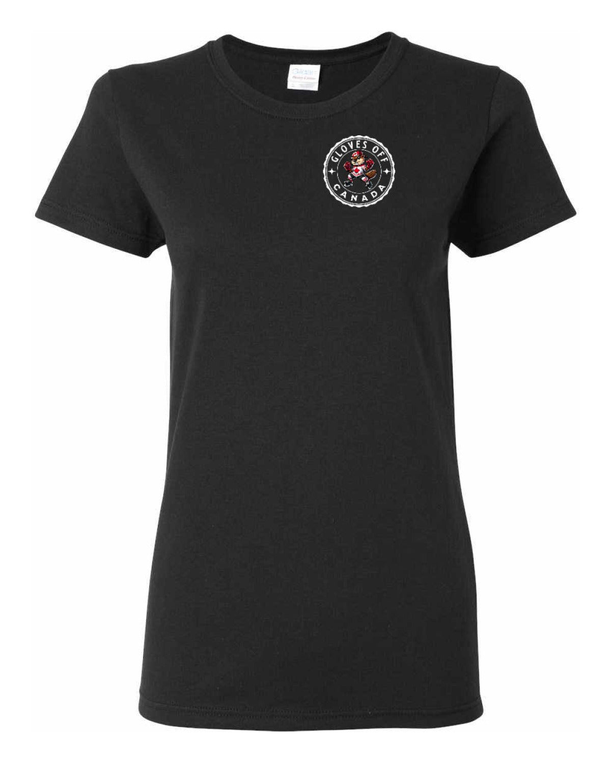 Gloves Off Beaver Left Chest And Back Women's Tee