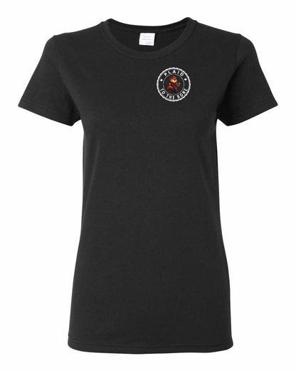 Plaid to the Bone Beaver Left Chest Women's Tee - Gildan Canada (sewn Internationally)