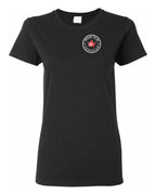 Proud to be Canadian Leaf Left Chest Women's Tee