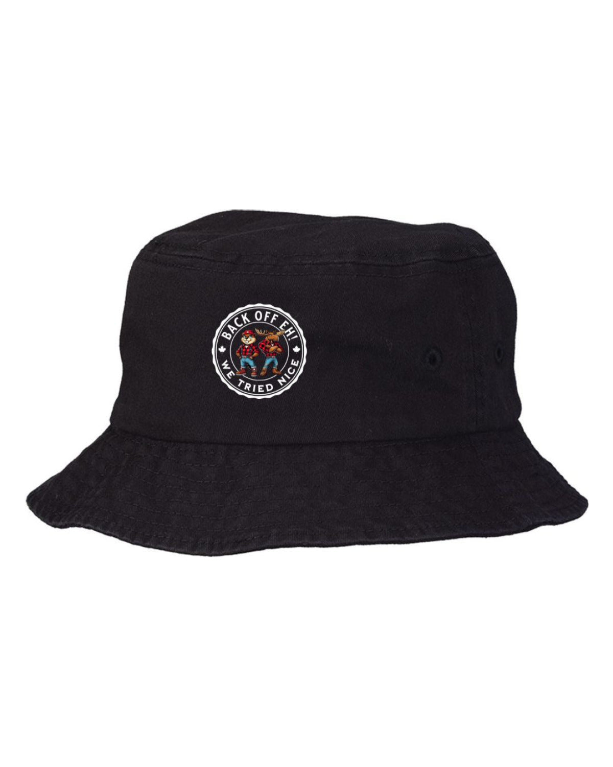 Back Off Eh! We Tried Nice Bucket Hat