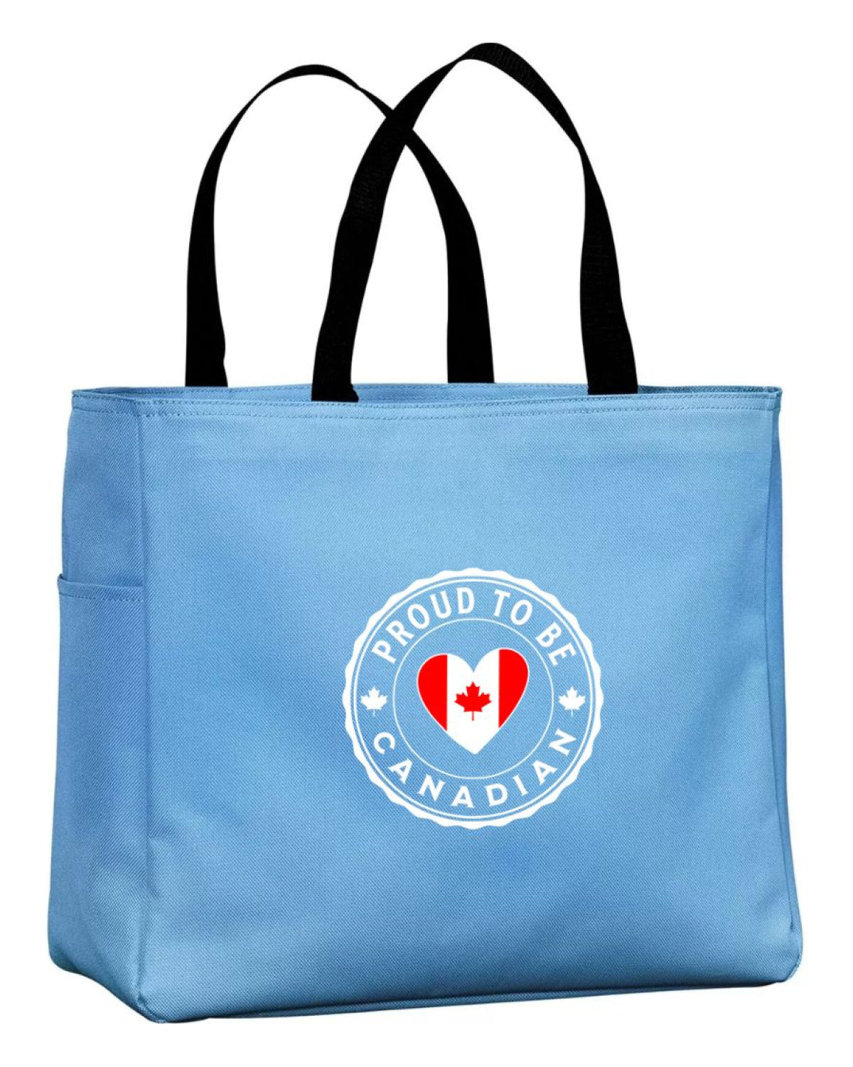 Proud to be Canadian Heart Flag Tote Bag