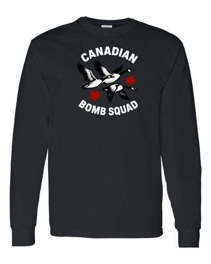 Canadian Bomb Squad Full Long Sleeve Tee - Gildan Canada (sewn Internationally )