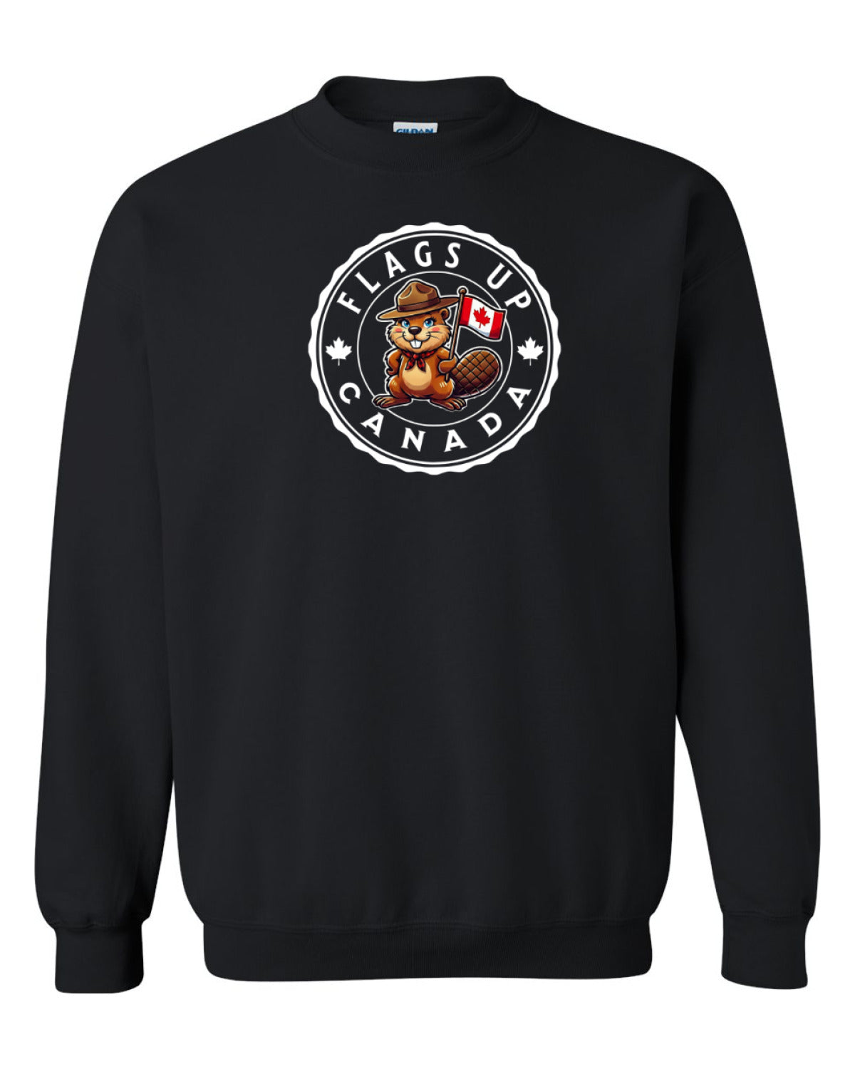 Flags Up Female Beaver   Crewneck - Unisex