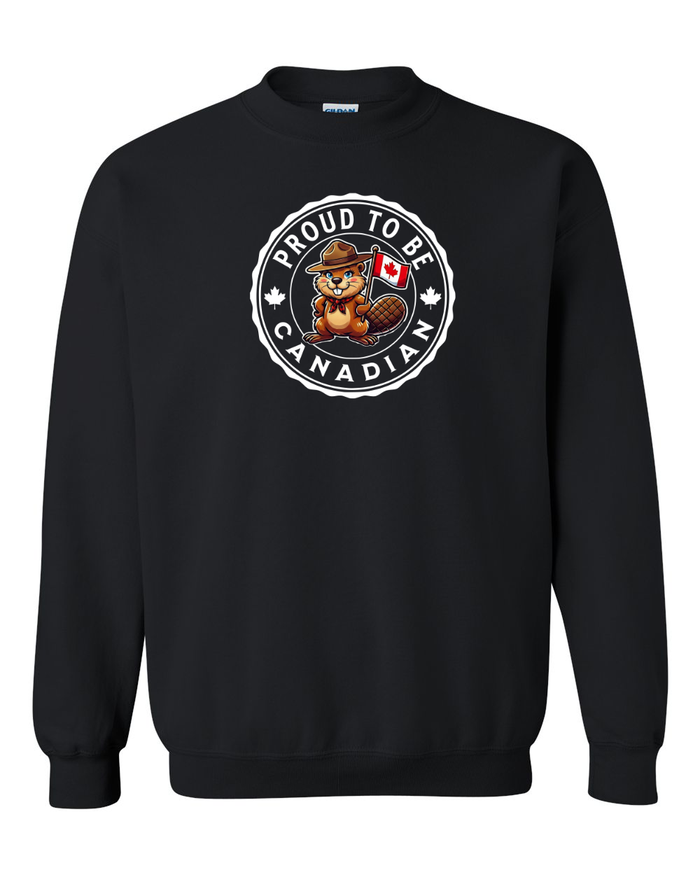 Proud to be Canadian Female Beaver Full Crewneck