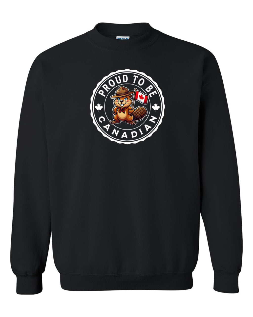 Proud to be Canadian Female Beaver   Crewneck - Unisex
