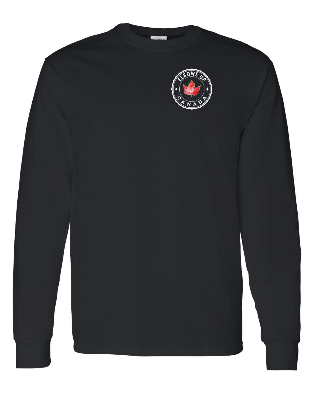 Elbows up Leaf Left Chest Long Sleeve - Unisex