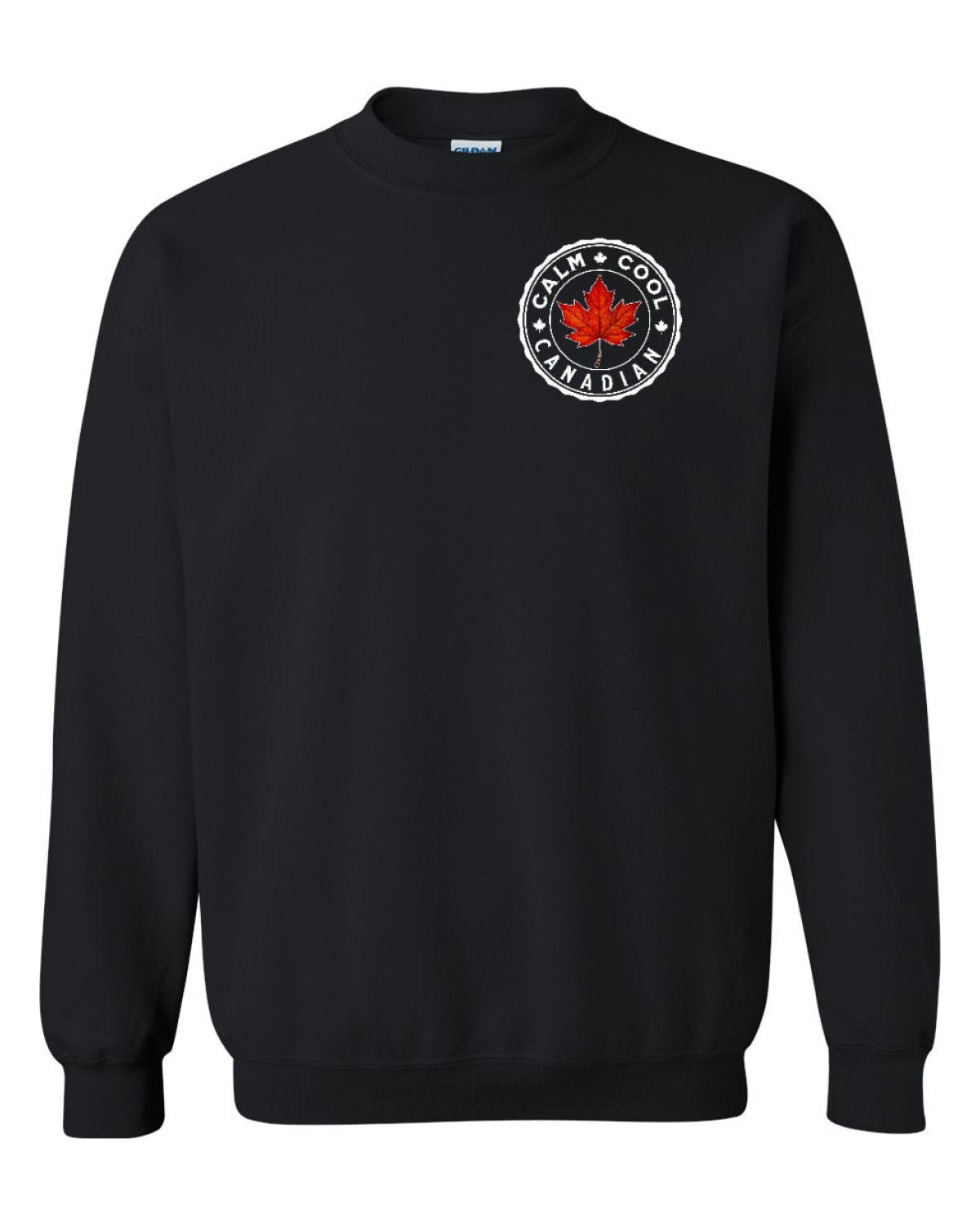 Calm Cool Canadian Leaf Left Chest Crewneck - Unisex