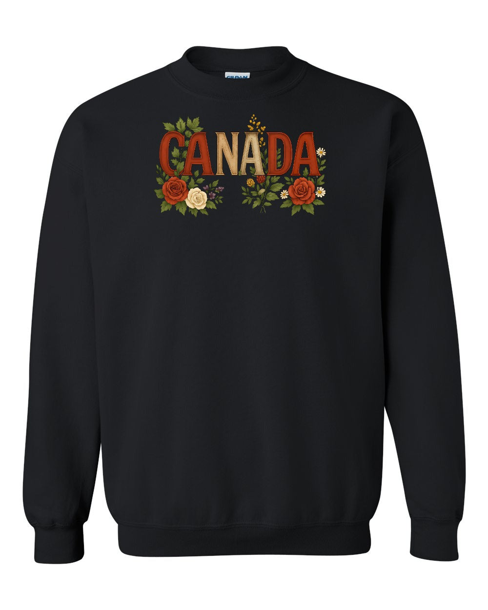 Canada Flowers Full Crewneck - Gildan Canada (sewn Internationally)