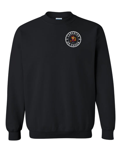 CDN as Chuck Rosie Flex Left Chest and Back Crewneck - Gildan Canada (sewn Internationally)