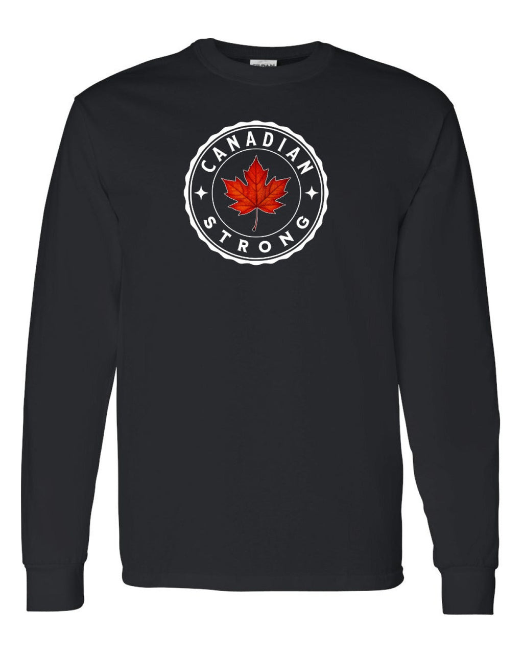 Canadian Strong Leaf Left Chest and Back Long Sleeve - Unisex