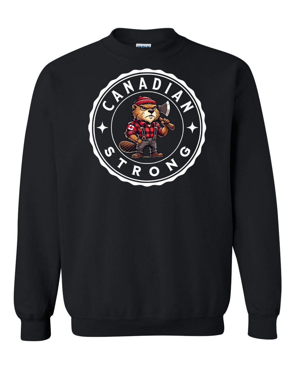 Canadian Strong Beaver Full Crewneck - Gildan Canada (sewn Internationally)
