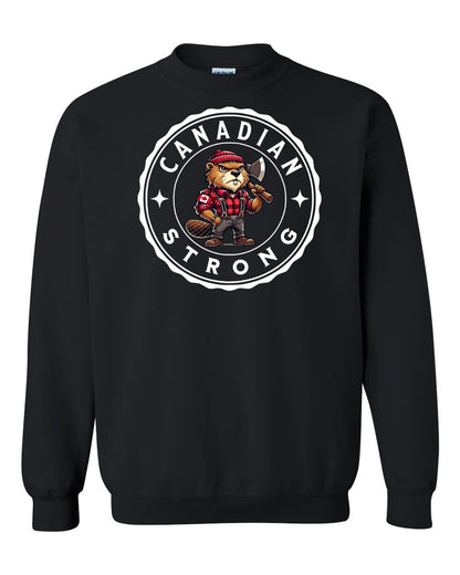 Canadian Strong Beaver Full Crewneck - Gildan Canada (sewn Internationally)