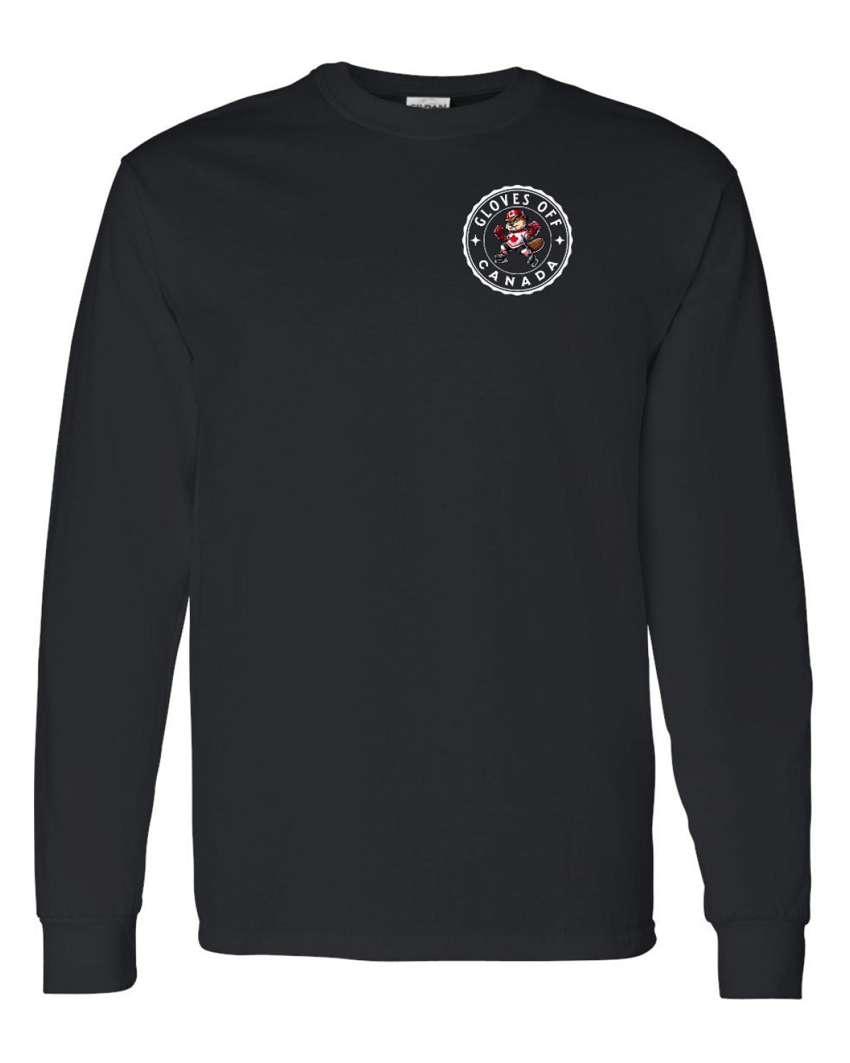 Gloves Off Beaver Left Chest Long Sleeve - Unisex