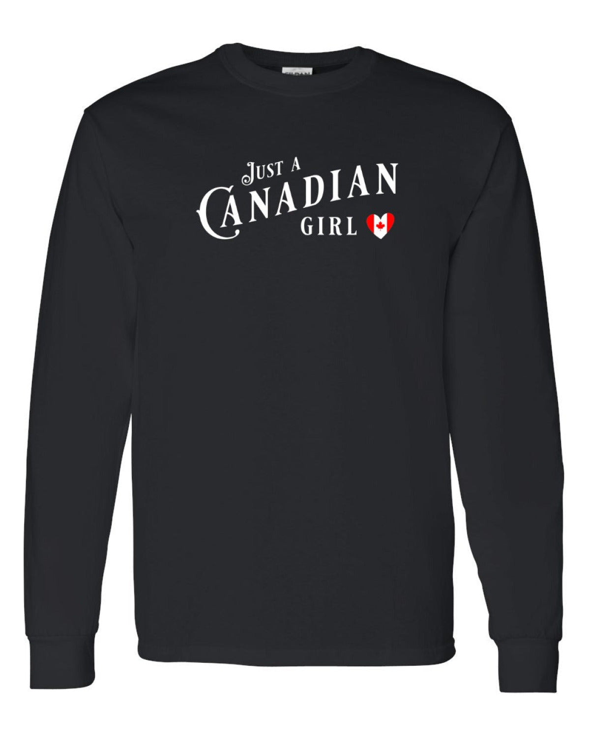 Just A Canadian Girl (Heart Flag Full) Full Long Sleeve - Unisex