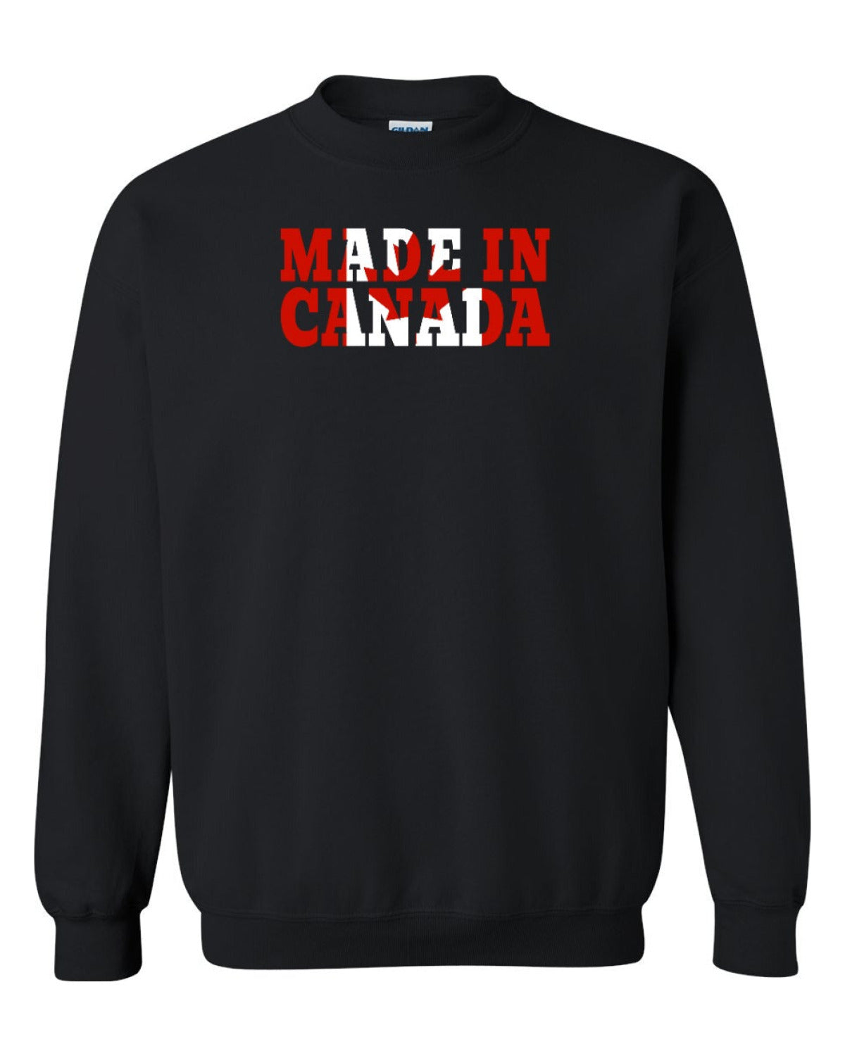 Made in Canada Flag Background Full Crewneck - Unisex