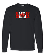 Made in Canada Flag Background Full Long Sleeve - Unisex