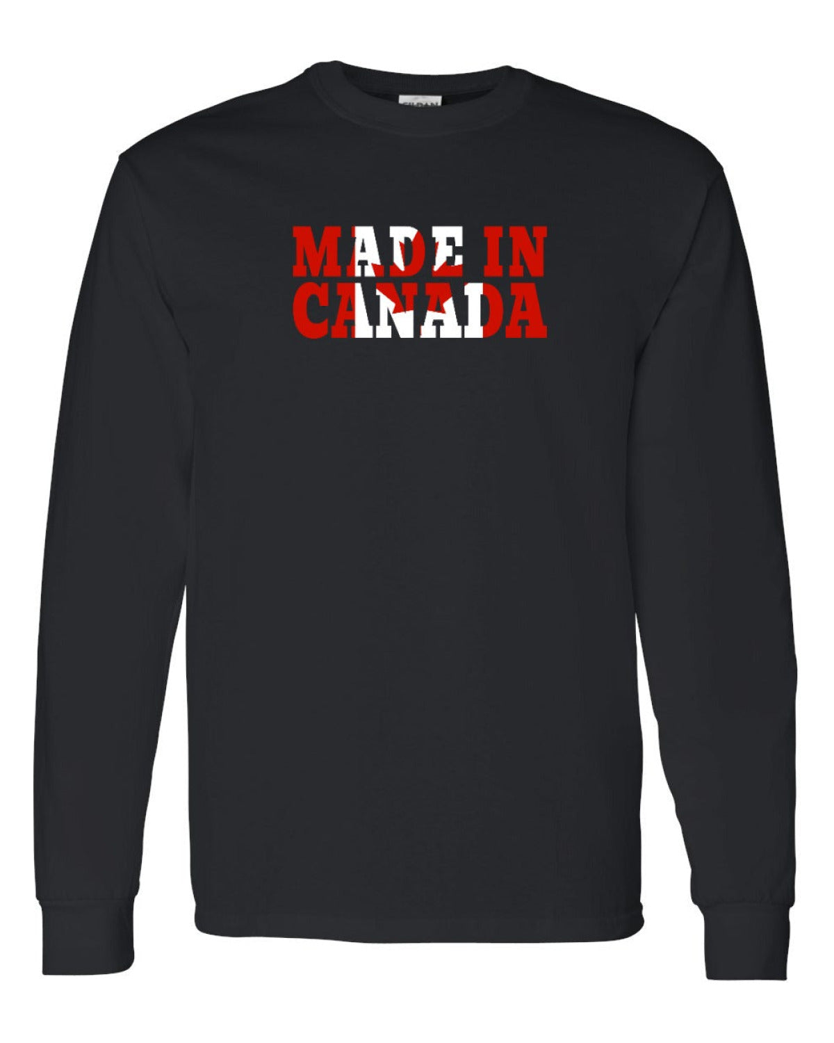 Made in Canada Flag Background Full Long Sleeve - Unisex