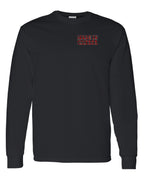 Made in Canada Plaid Background Left Chest Long Sleeve - Unisex