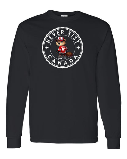 Never 51st Beaver Full Long Sleeve - Gildan Canada (sewn Internationally)