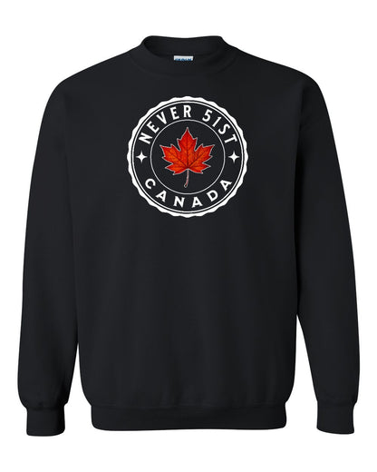 Never 51st Leaf Full Crewneck - Gildan Canada (sewn Internationally)