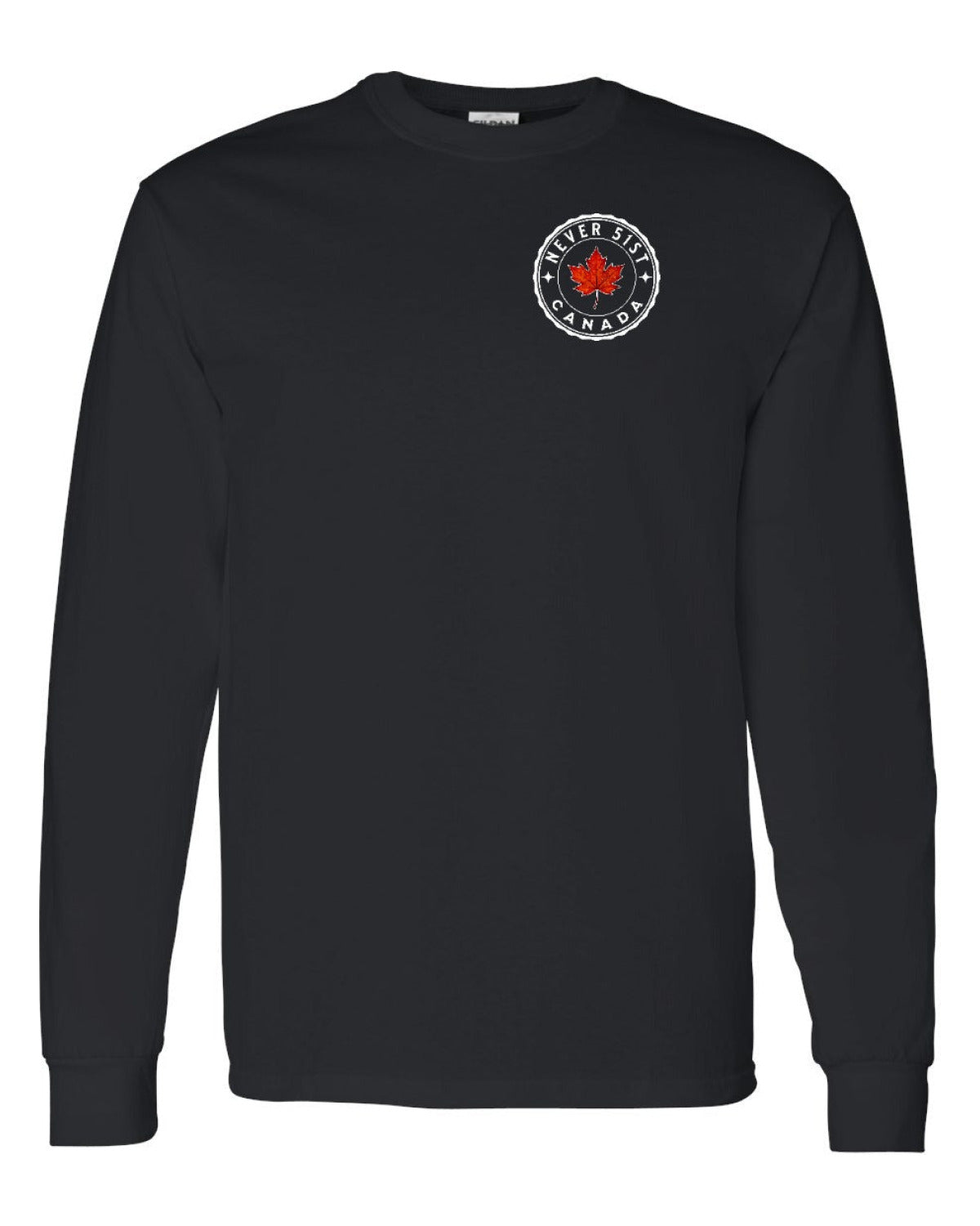 Never 51st Leaf Left Chest Long Sleeve - Unisex