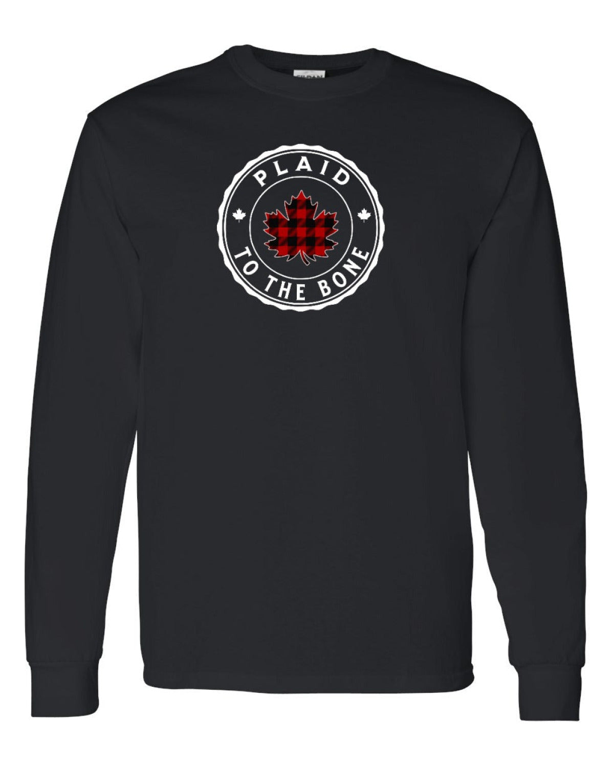 Plaid to the Bone Circle Leaf Full Long Sleeve - Unisex