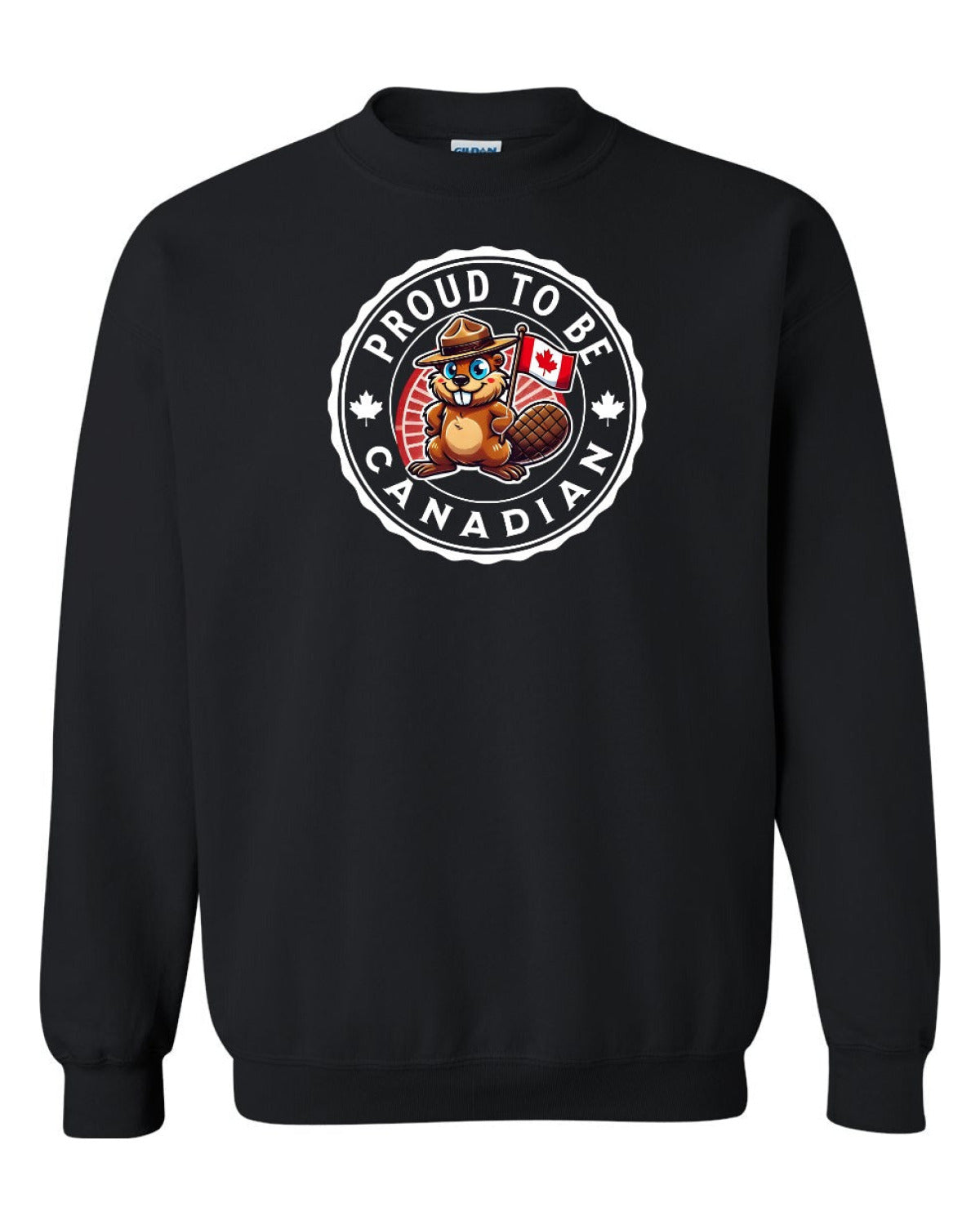 Proud to be Canadian Beaver Full Crewneck - Unisex