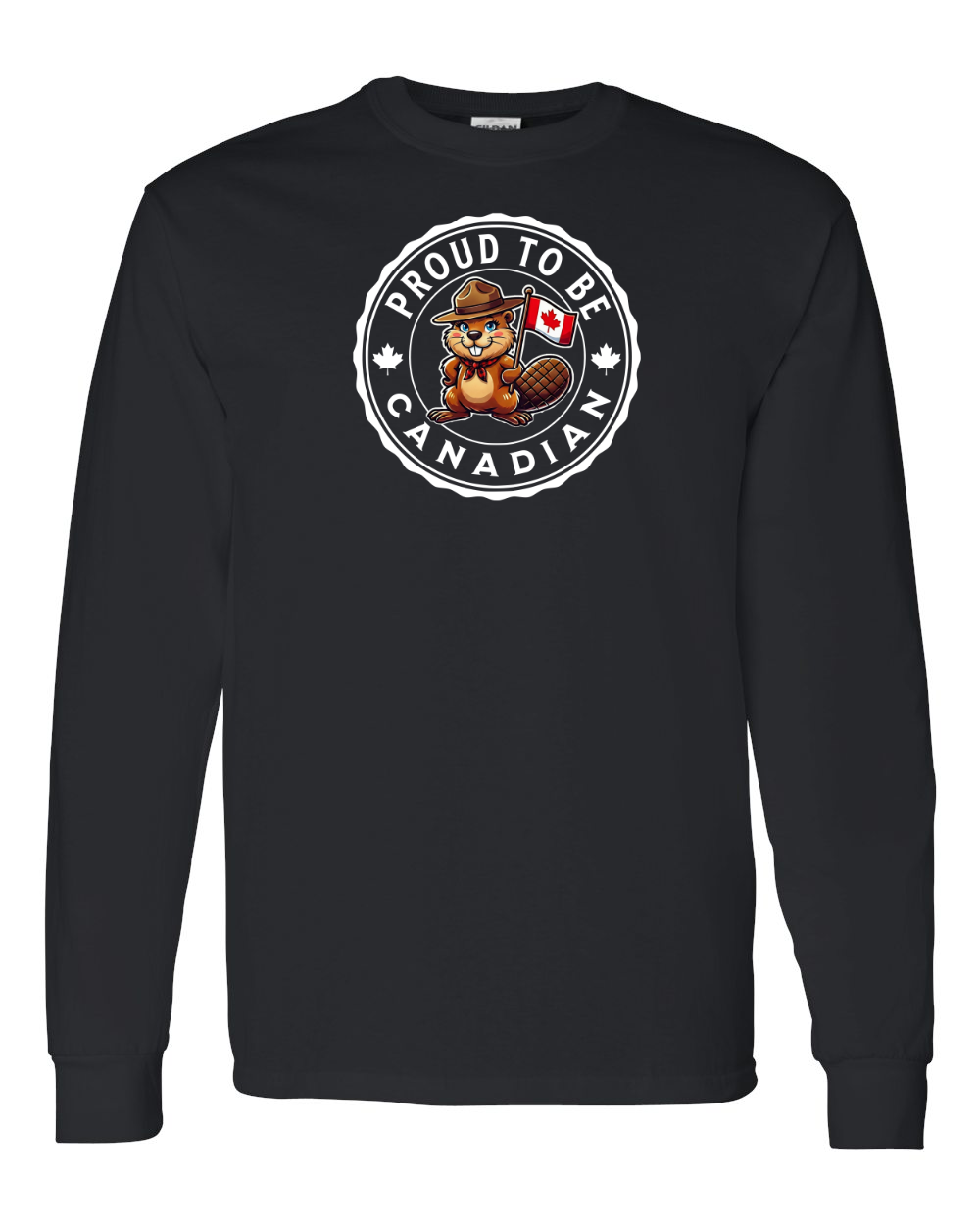 Proud to be Canadian Female Beaver Full Long Sleeve Tee