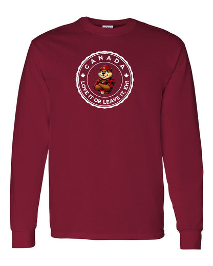 Love it or Leave it Eh! Full Long Sleeve - Gildan Canada (sewn Internationally)