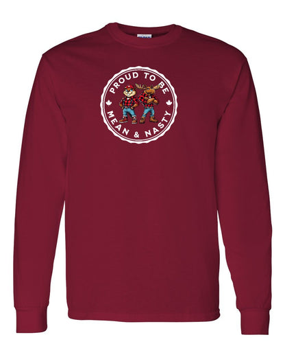 Proud Mean & Nasty Beaver and Moose Full Long Sleeve - Gildan Canada (sewn Internationally)