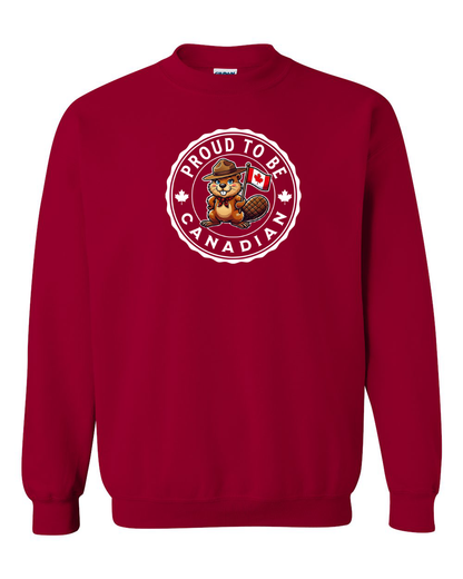 Proud to be Canadian Female Beaver Full Crewneck
