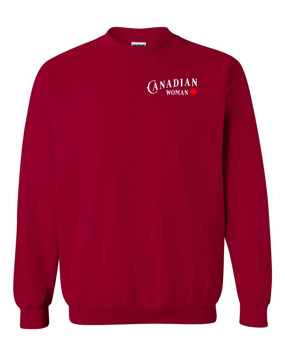 Canadian Woman Left Chest Crewneck - Gildan Canada (sewn Internationally)
