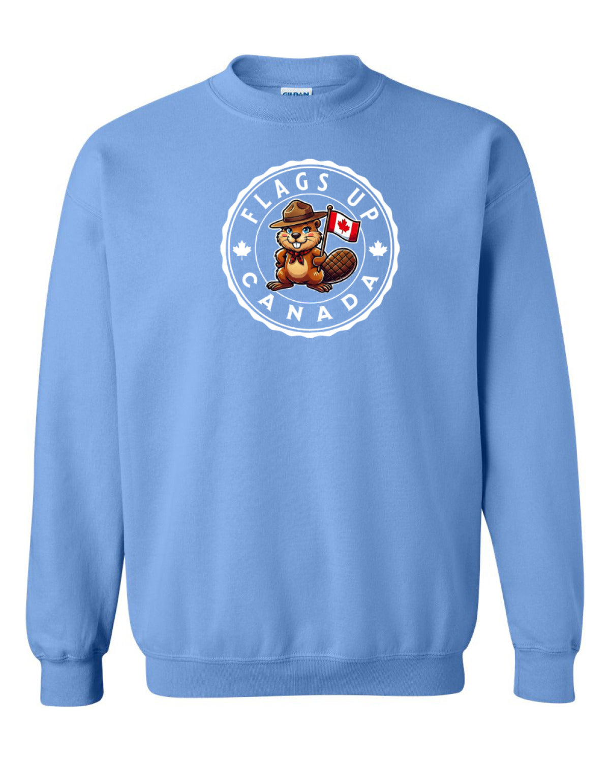 Flags Up Female Beaver   Crewneck - Unisex