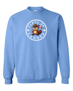 Flags Up Male Beaver   Crewneck - Unisex