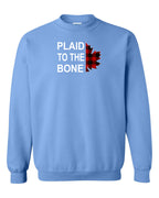Plaid to the Bone Stacked Leaf Full Crewneck - Unisex