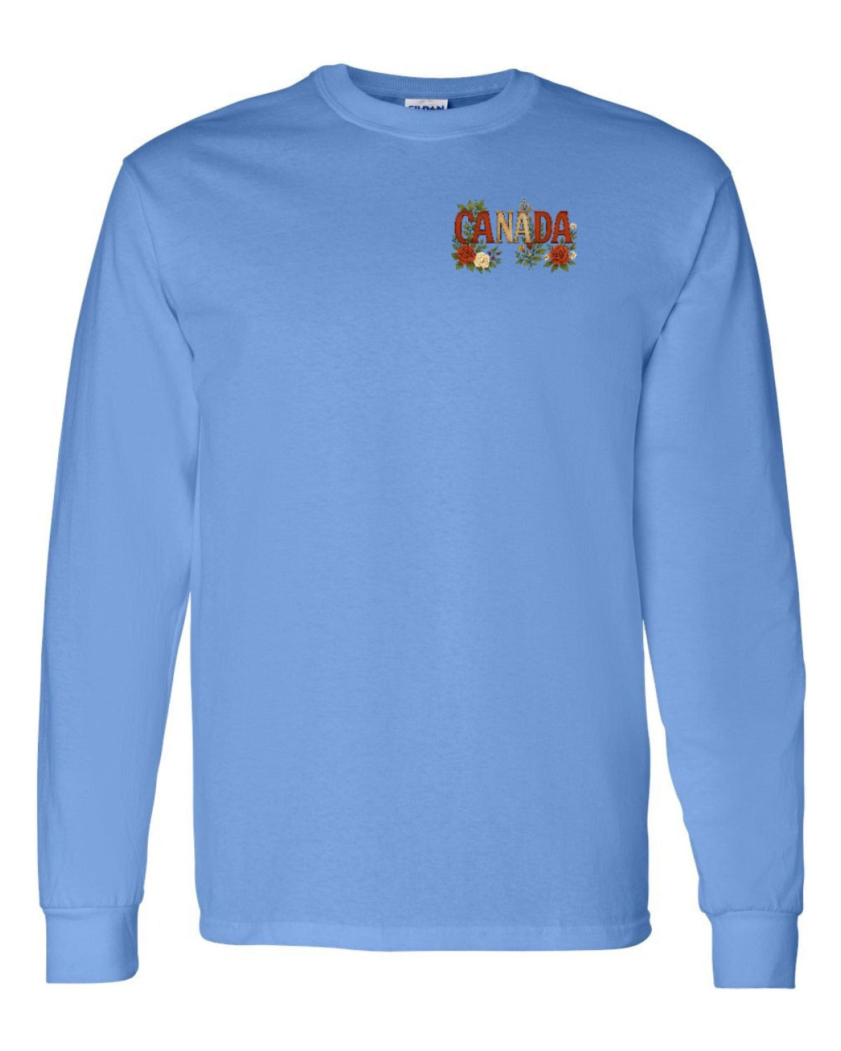 Canada Flowers Left Chest Long Sleeve - Unisex