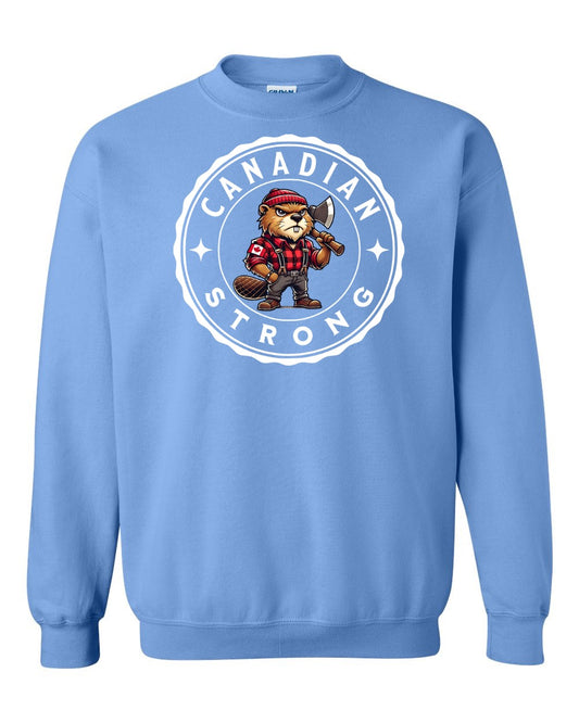 Canadian Strong Beaver Full Crewneck - Gildan Canada (sewn Internationally)