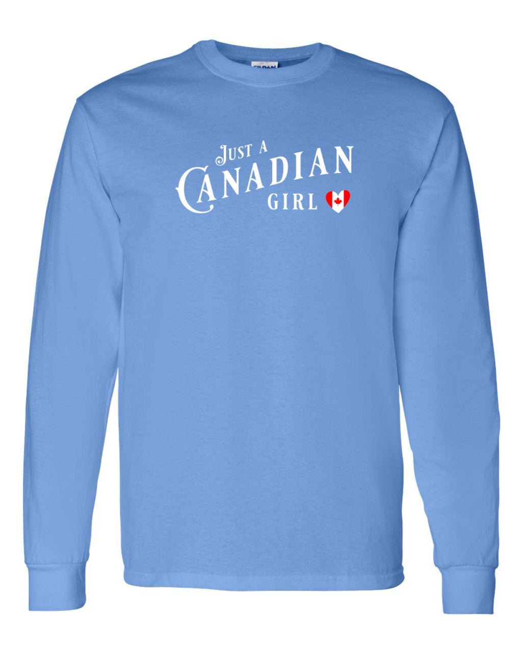 Just A Canadian Girl (Heart Flag Full) Full Long Sleeve - Unisex