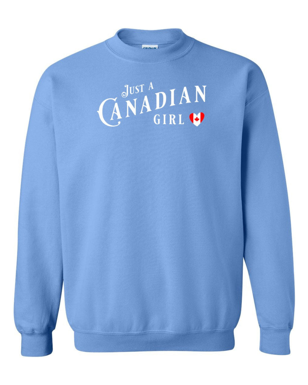 Just A Canadian Girl (Heart Flag Full) Full Crewneck - Unisex