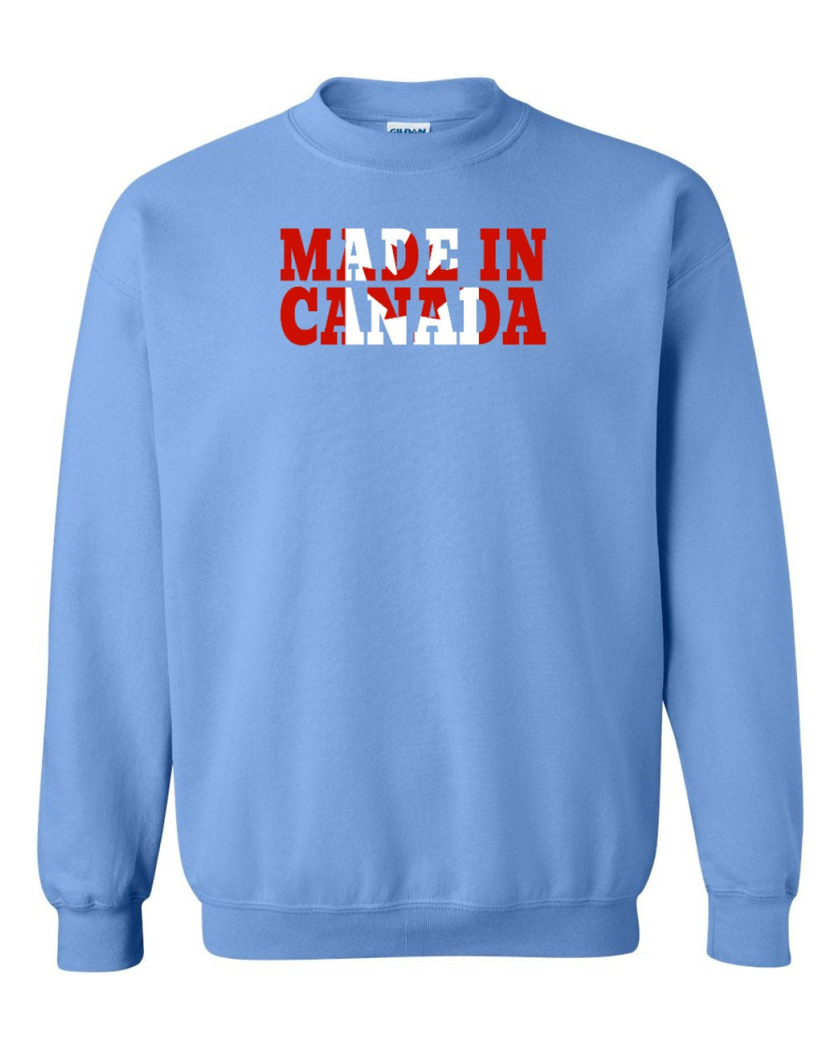 Made in Canada Flag Background Full Crewneck - Unisex