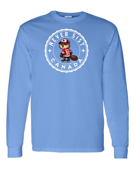 Never 51st Beaver Full Long Sleeve - Gildan Canada (sewn Internationally)