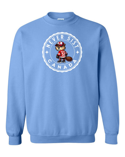 Never 51st Beaver Full Crewneck - Gildan Canada (sewn Internationally)