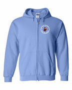 Plaid to the Bone Beaver Left Chest Zip Hoodie