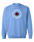 Plaid to the Bone Circle Leaf Full Crewneck - Unisex