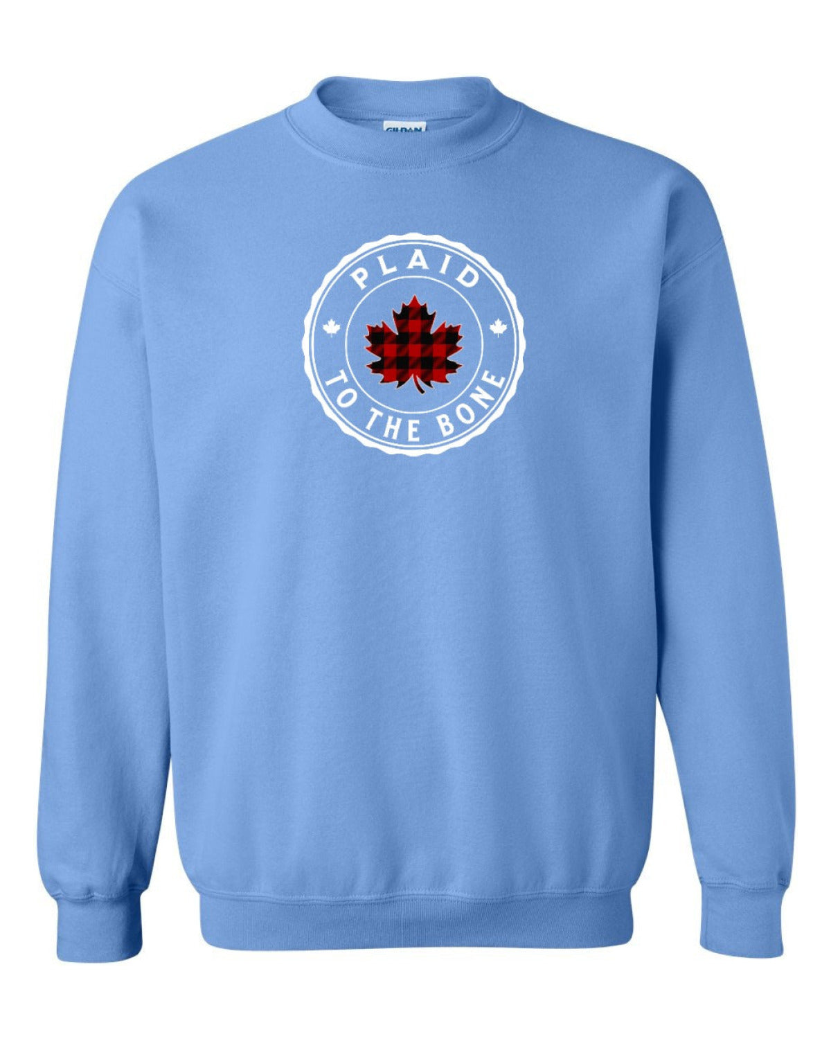 Plaid to the Bone Circle Leaf Full Crewneck - Unisex